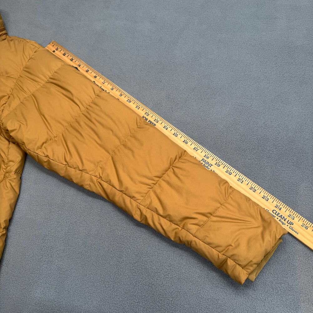 Patagonia Mens Silent Down Jacket 27930 Nest Brown Small Hidden Hood Full Zip - Picture 14 of 16